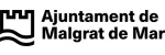 ajuntament malgrat de mar logo blau horitzontal